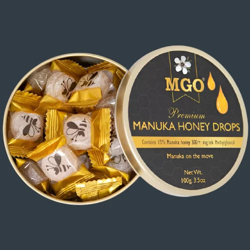 MGO Manuka Honey Drops  - Travel Tin (100g)